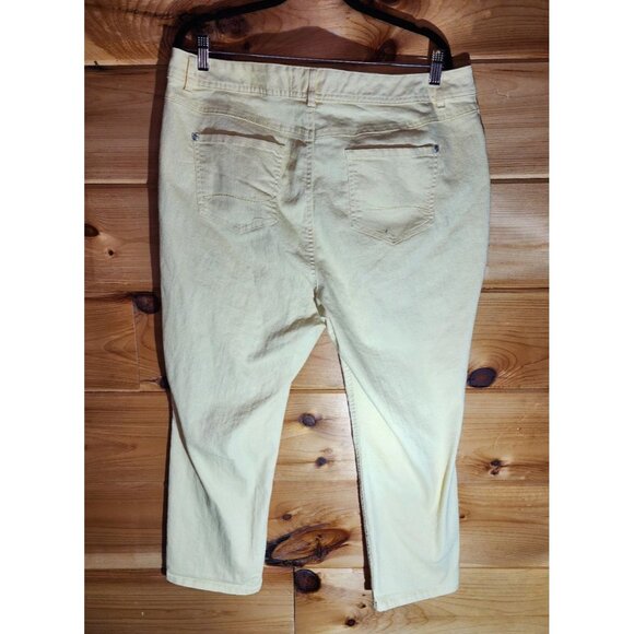 Cato Women’sPlus Size 18 Jeans Light Yellow Contemporary Jeans - Picture 7 of 7